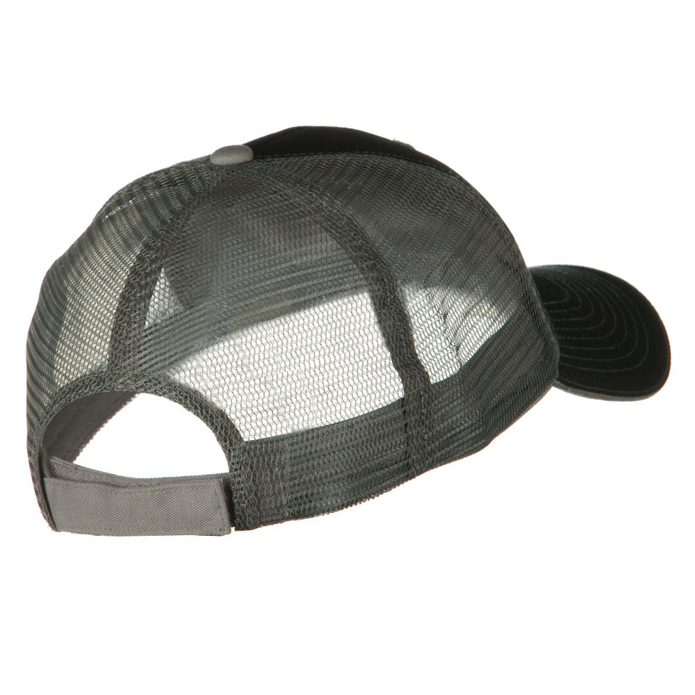 Big Size Garment Washed Cotton Twill Mesh Cap