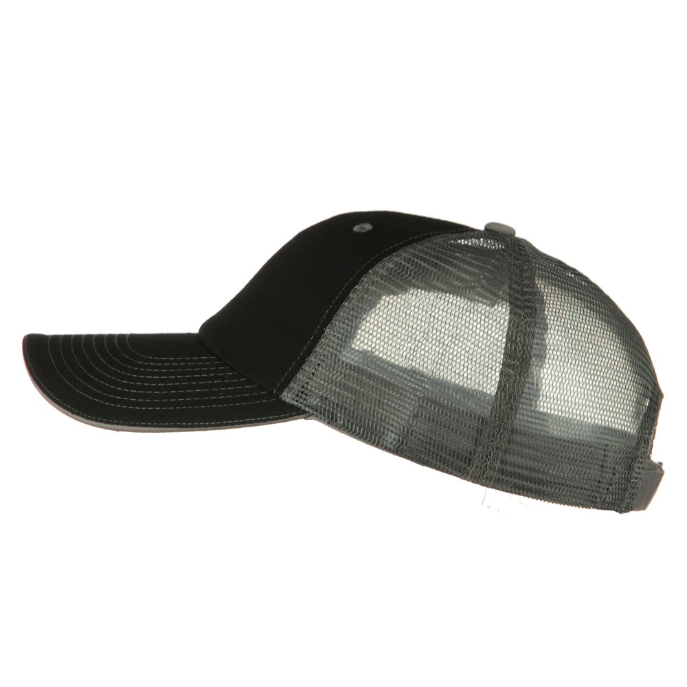 Big Size Garment Washed Cotton Twill Mesh Cap