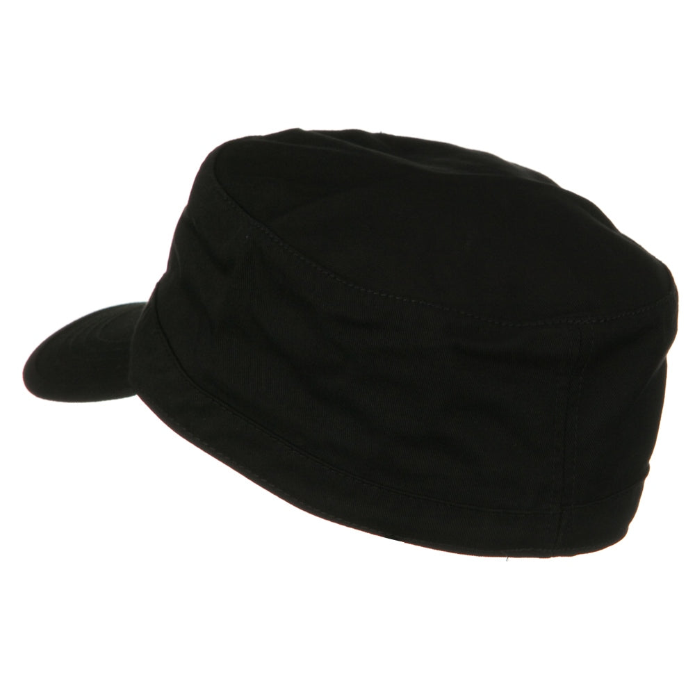 Cotton Fitted Military Cap