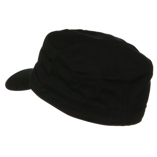 Cotton Fitted Military Cap