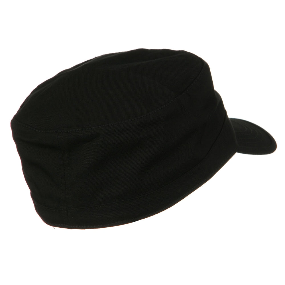 Cotton Fitted Military Cap
