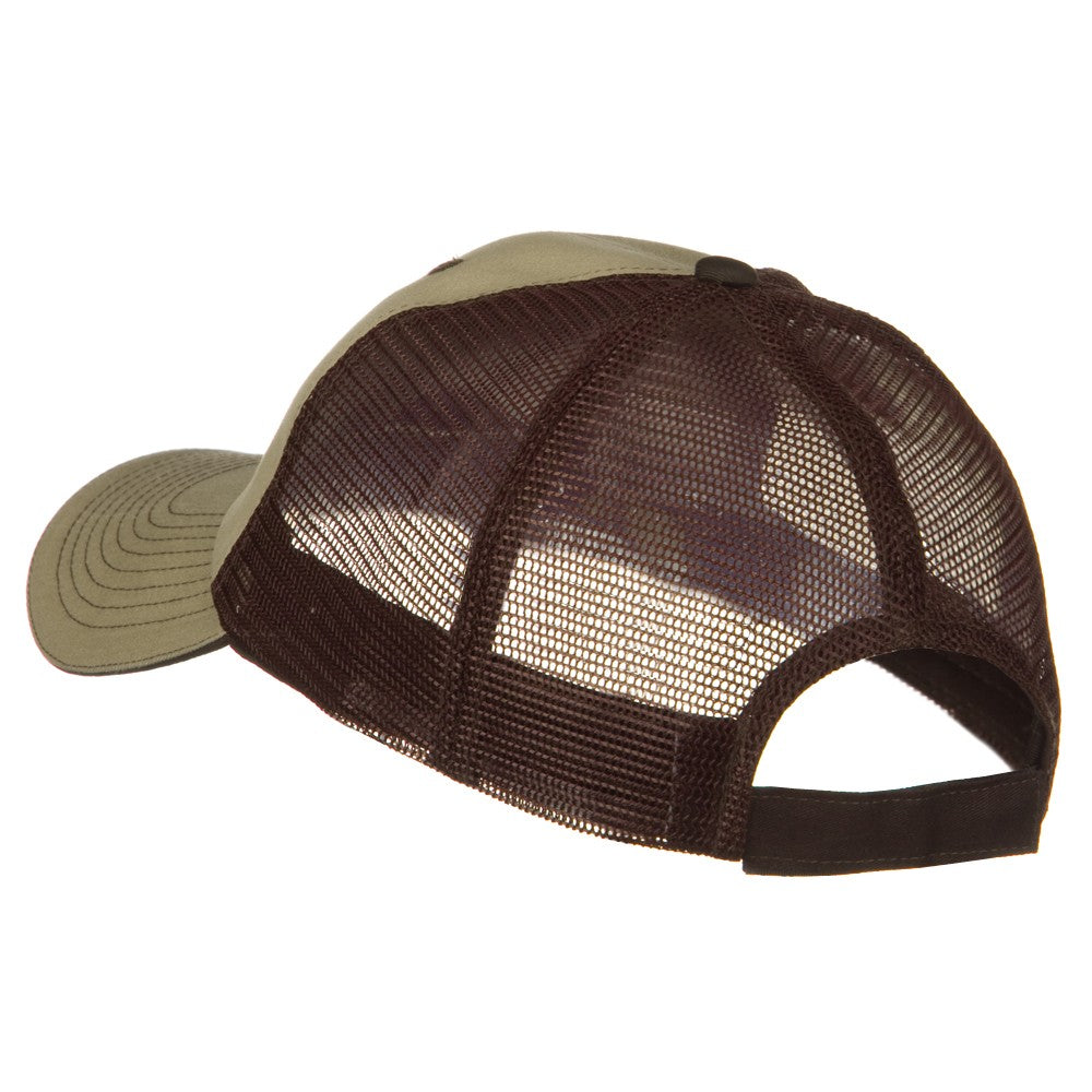 Big Size Garment Washed Cotton Twill Mesh Cap