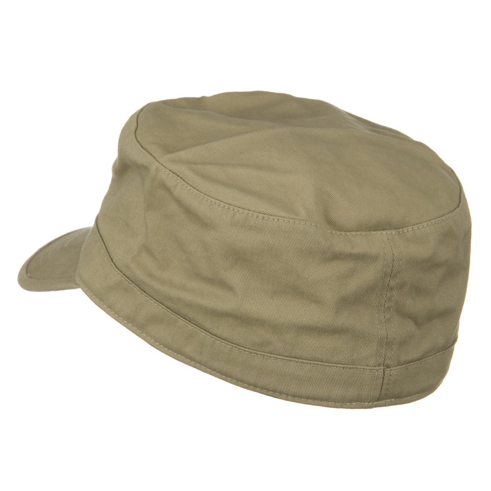 Cotton Fitted Military Cap