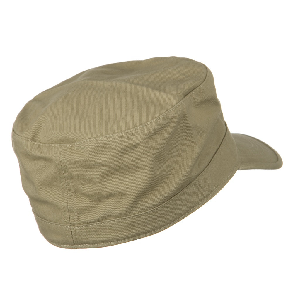 Cotton Fitted Military Cap
