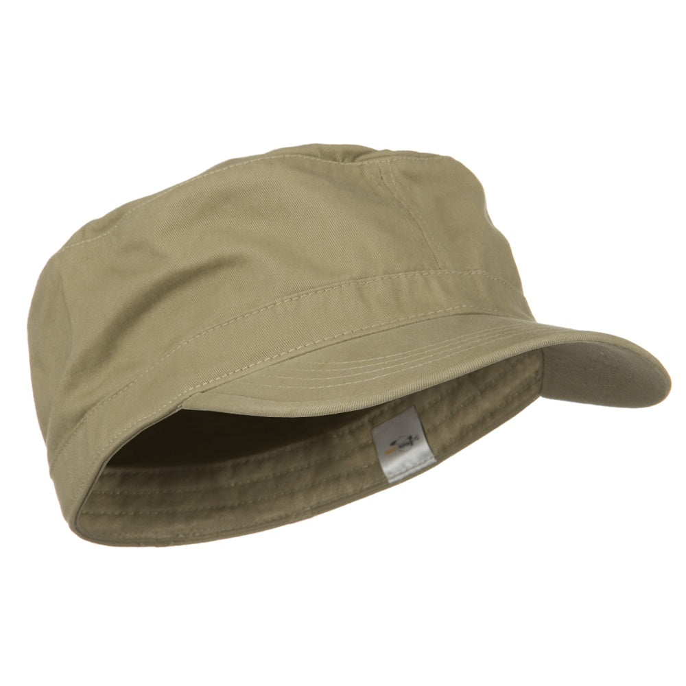 Cotton Fitted Military Cap