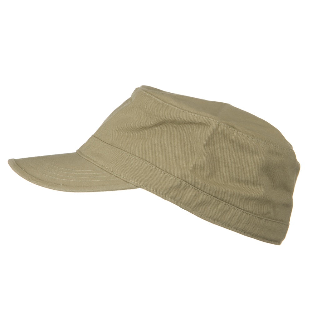 Cotton Fitted Military Cap