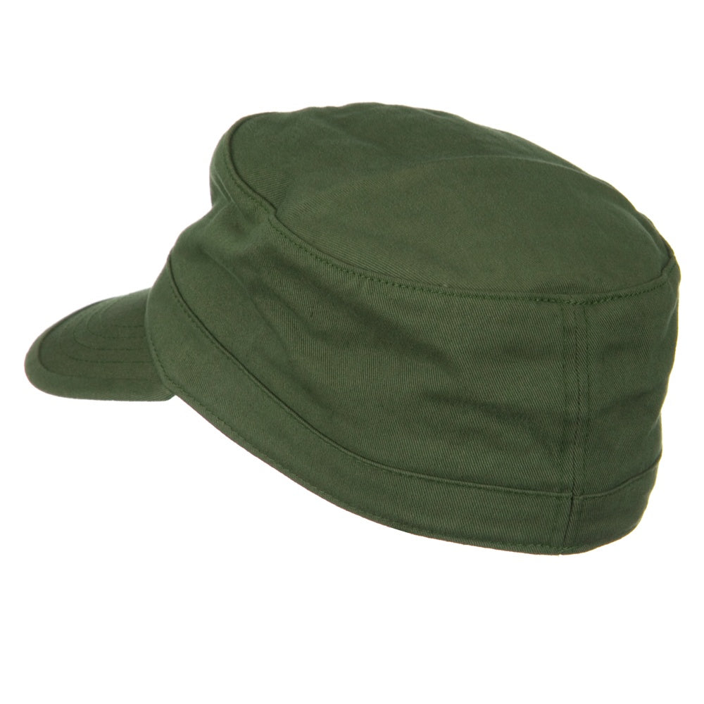 Cotton Fitted Military Cap