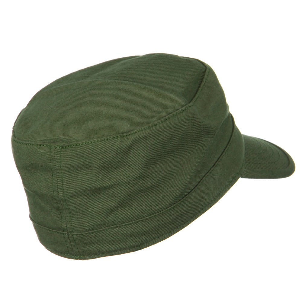 Cotton Fitted Military Cap