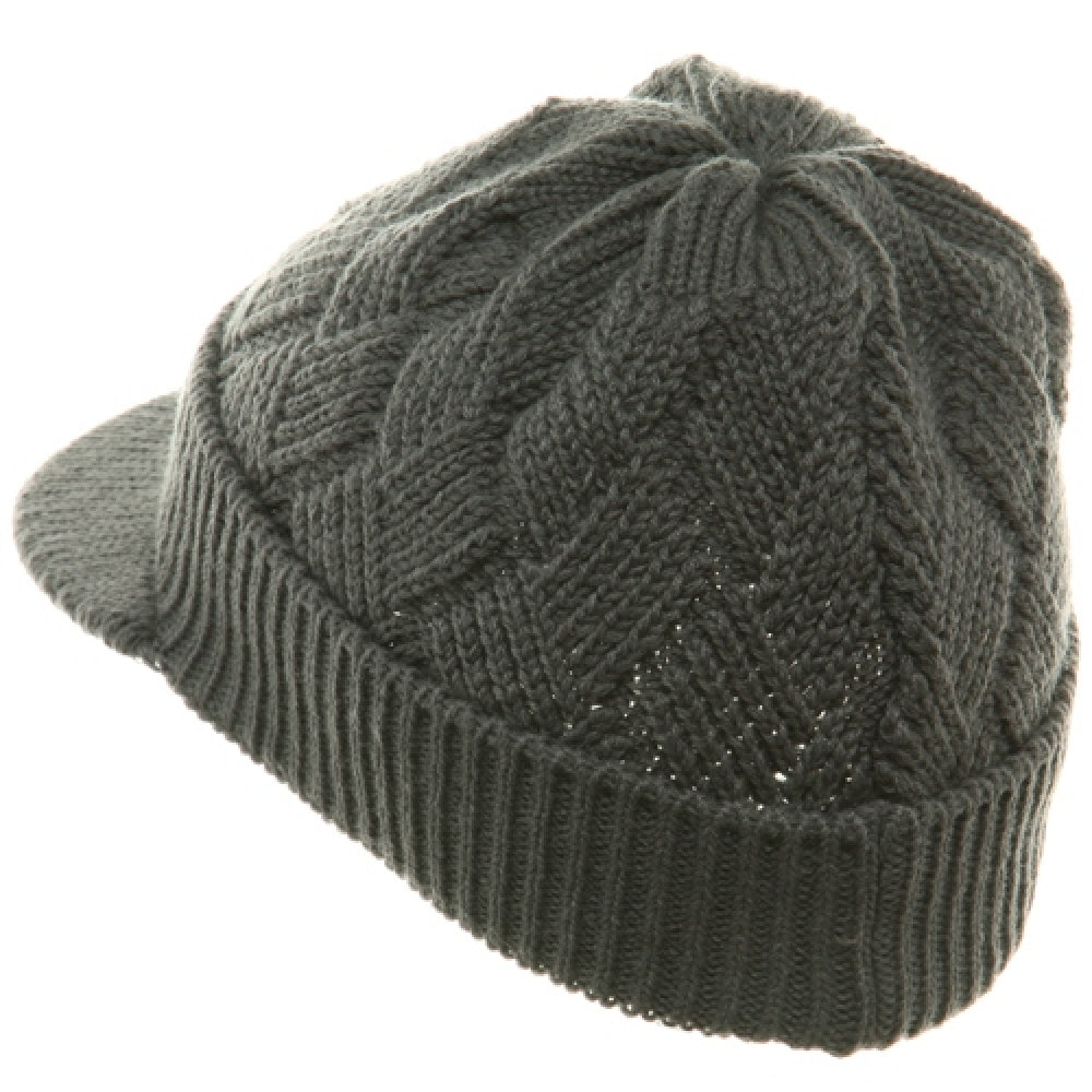 Acrylic Plain Beanie Visor