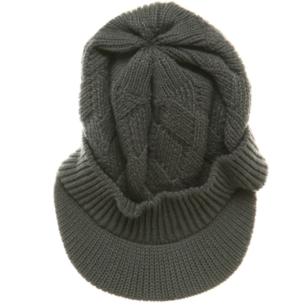 Acrylic Plain Beanie Visor