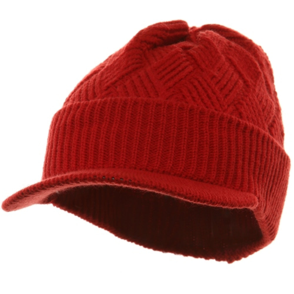 Acrylic Plain Beanie Visor