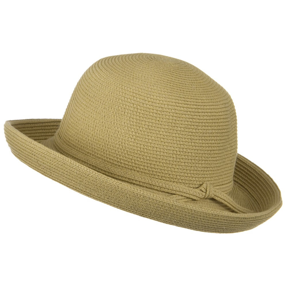 UPF 50+ Cotton Paper Braid Med Kettle Brim Hat