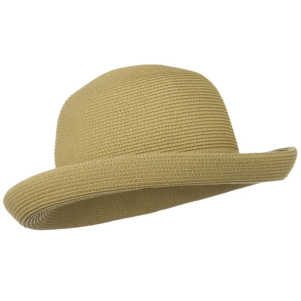 UPF 50+ Cotton Paper Braid Med Kettle Brim Hat