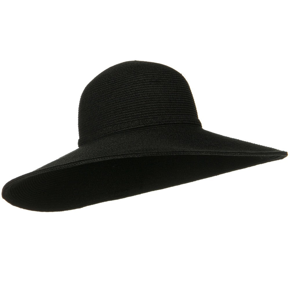 UPF 50+ Cotton Paper Braid 5 inch Brim Self Tie Hat