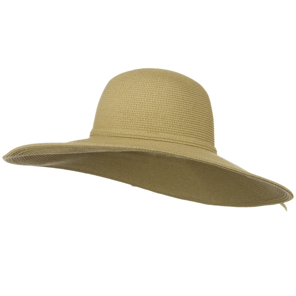 UPF 50+ Cotton Paper Braid 5 inch Brim Self Tie Hat