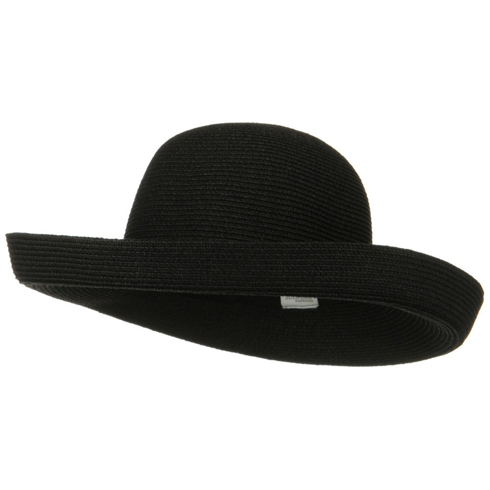 UPF 50+ Cotton Paper Braid Large Kettle Brim Hat