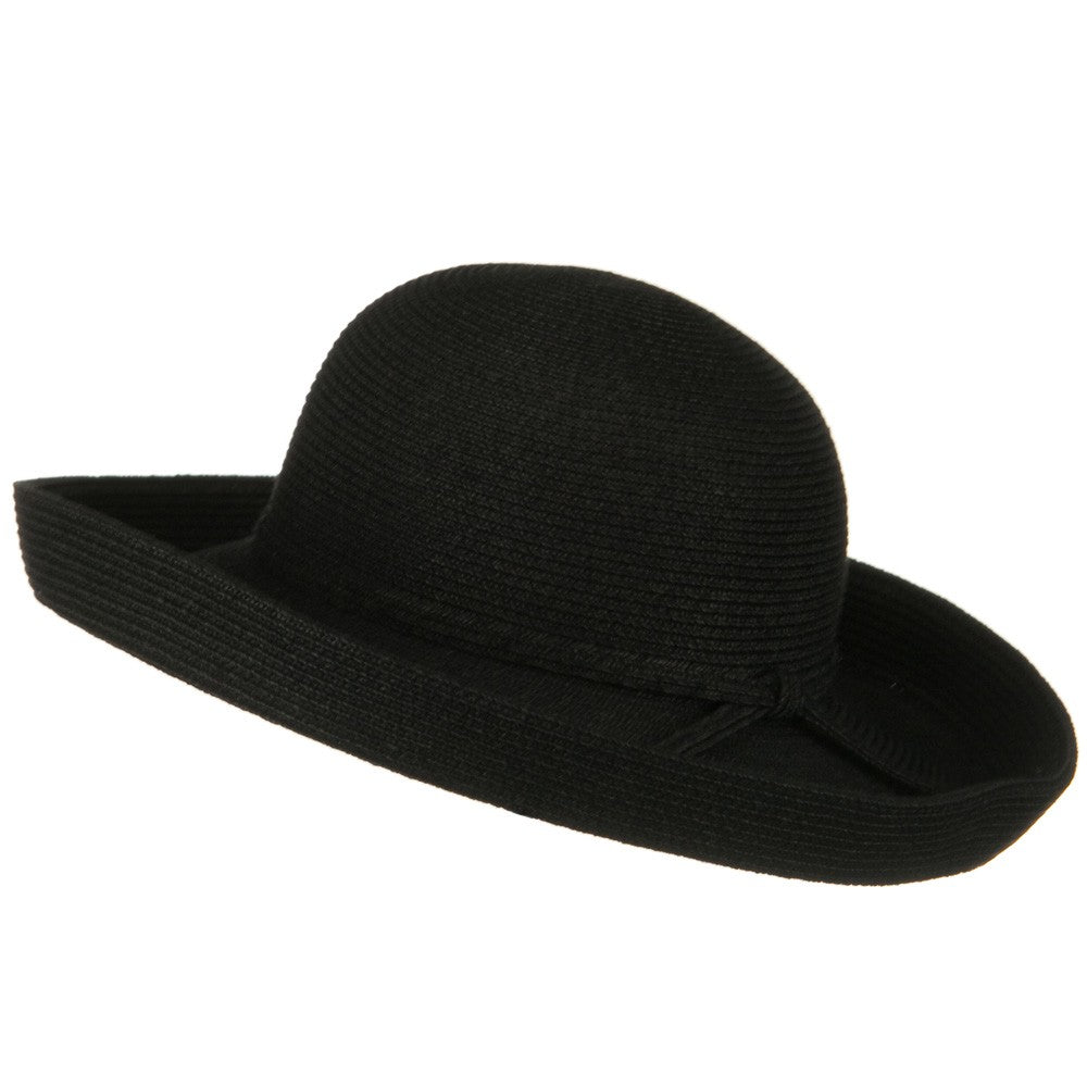 UPF 50+ Cotton Paper Braid Large Kettle Brim Hat