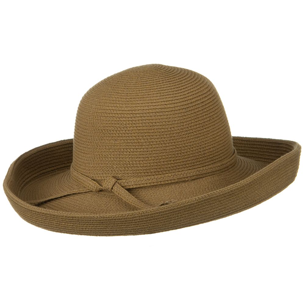 UPF 50+ Cotton Paper Braid Large Kettle Brim Hat