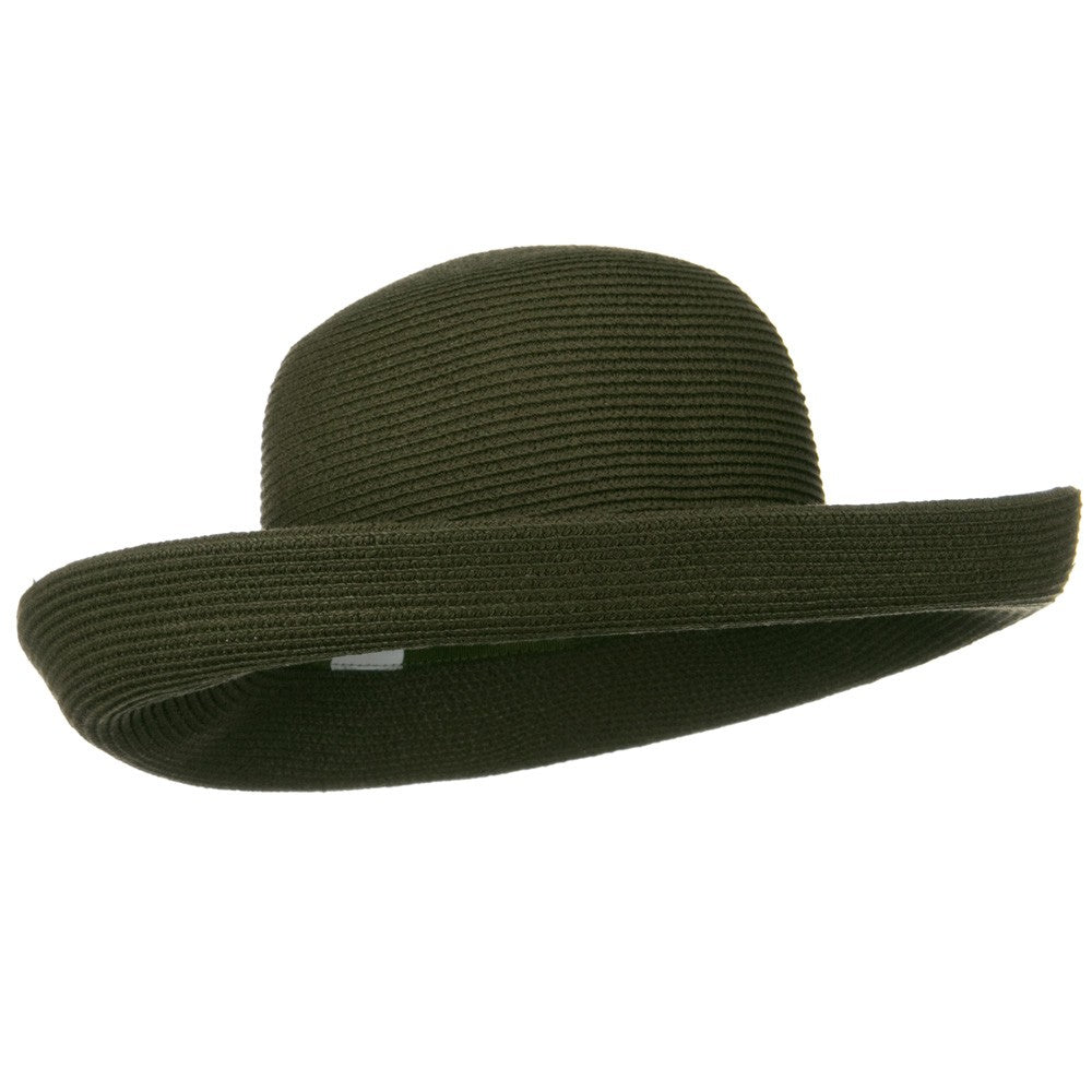 UPF 50+ Cotton Paper Braid Large Kettle Brim Hat