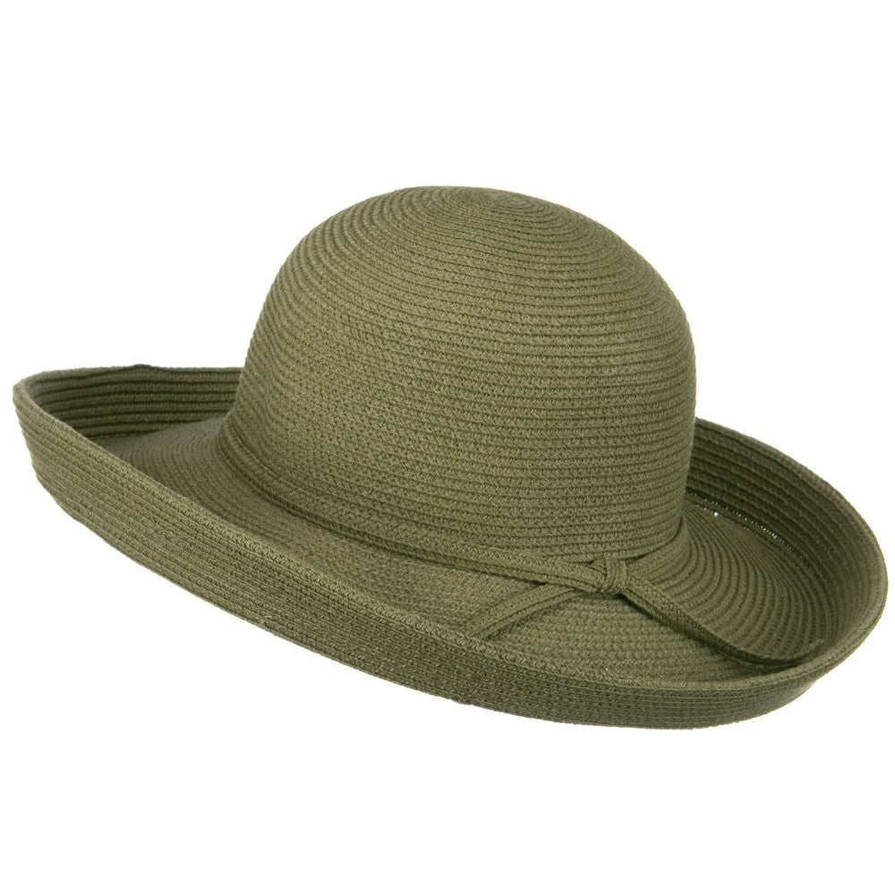 UPF 50+ Cotton Paper Braid Large Kettle Brim Hat