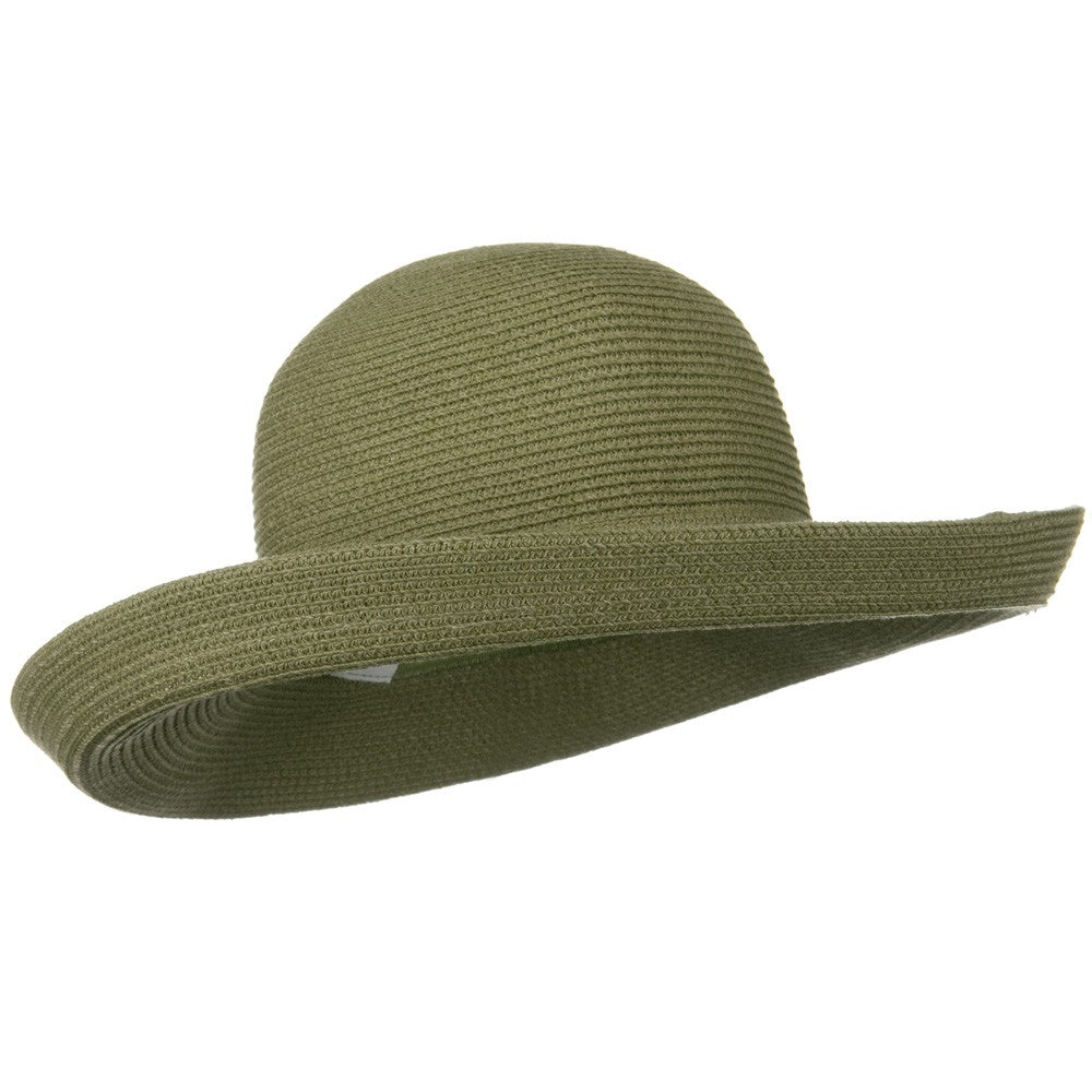 UPF 50+ Cotton Paper Braid Large Kettle Brim Hat