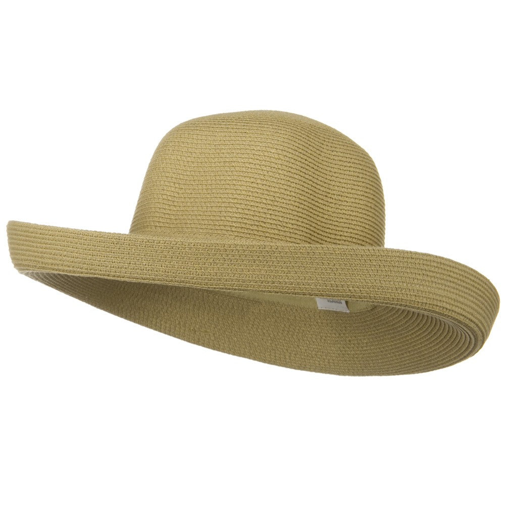 UPF 50+ Cotton Paper Braid Large Kettle Brim Hat