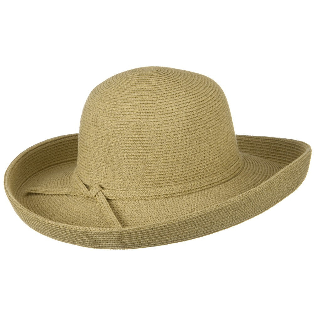 UPF 50+ Cotton Paper Braid Large Kettle Brim Hat