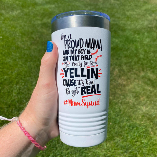 Proud Mama Baseball | Polar Camel Tumbler