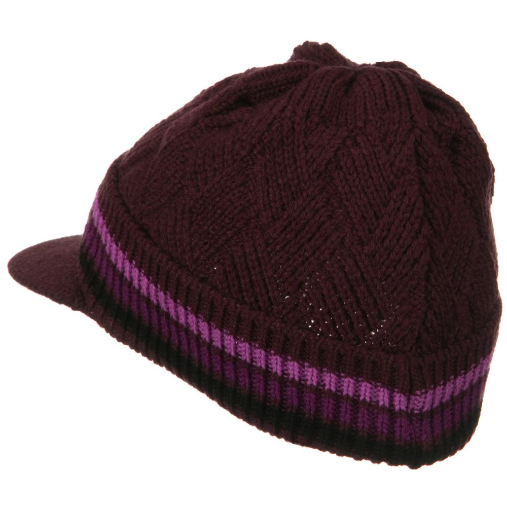 Acrylic Rasta Beanie Visor