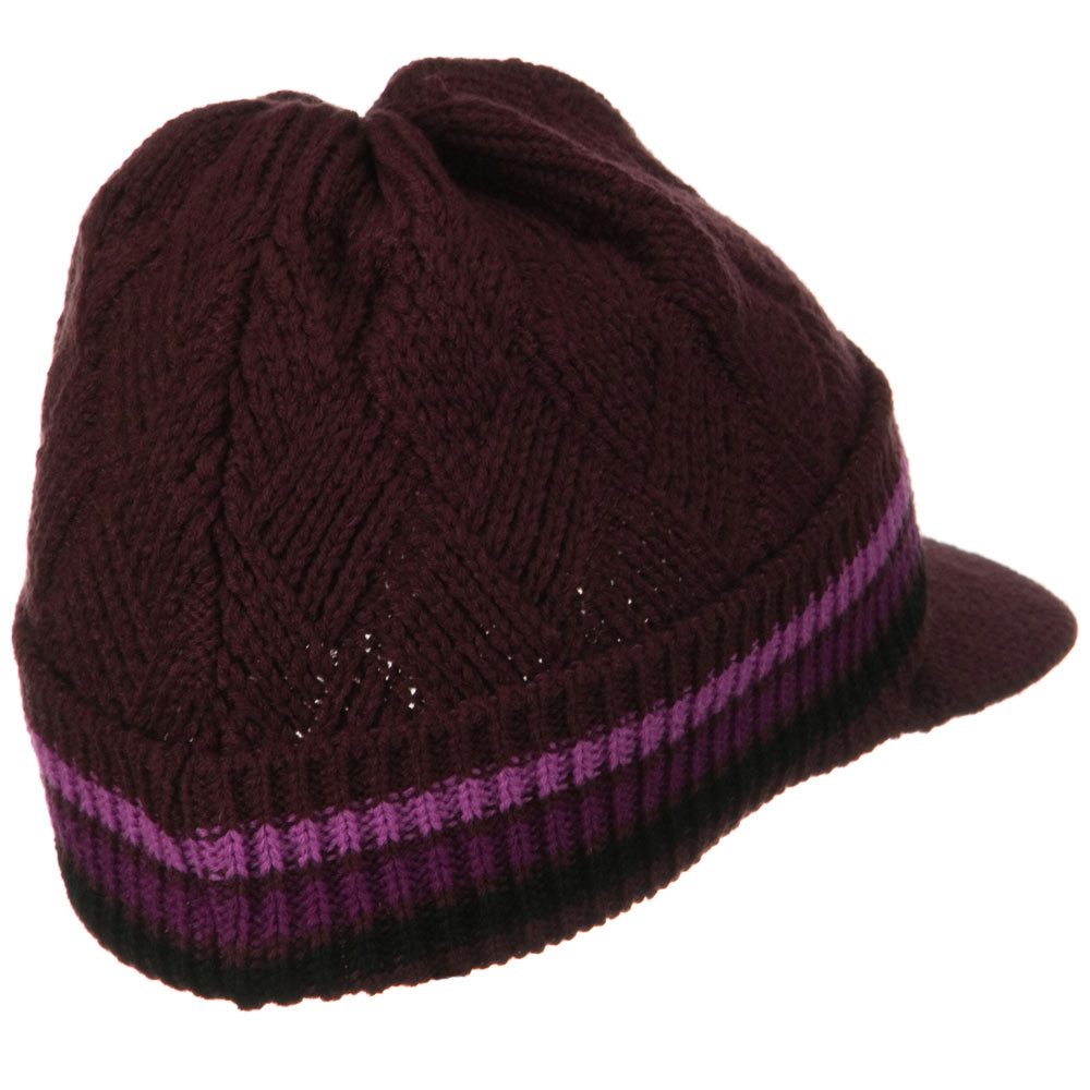 Acrylic Rasta Beanie Visor