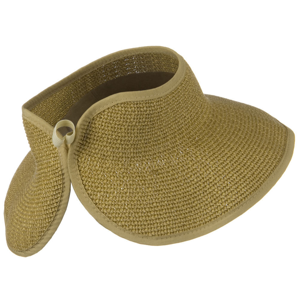 UPF50+ Tweed Roll Up Visor
