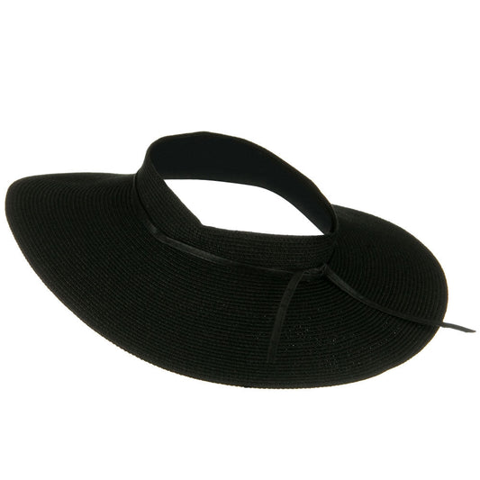 UPF50+ Crownless 4 Inch Wide Brim Visor