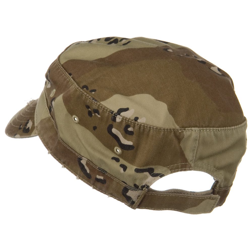 Enzyme Frayed Army Caps