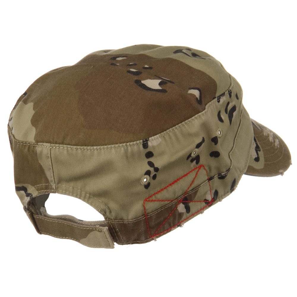 Enzyme Frayed Army Caps