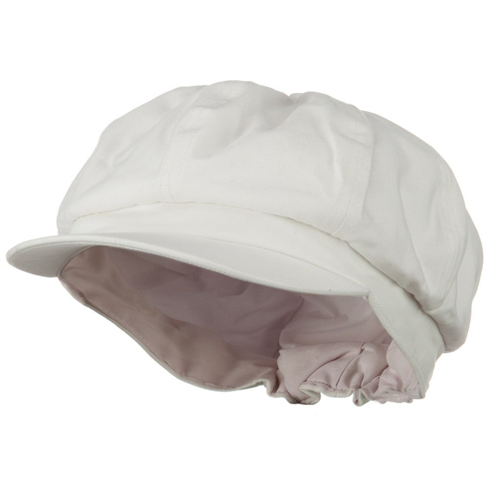 Cotton Elastic Big Size Newsboy Cap