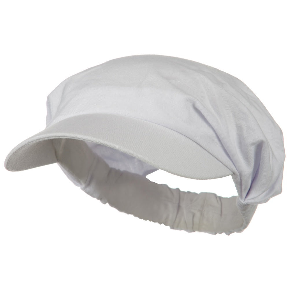 Cotton Convertible Elastic Band Visor