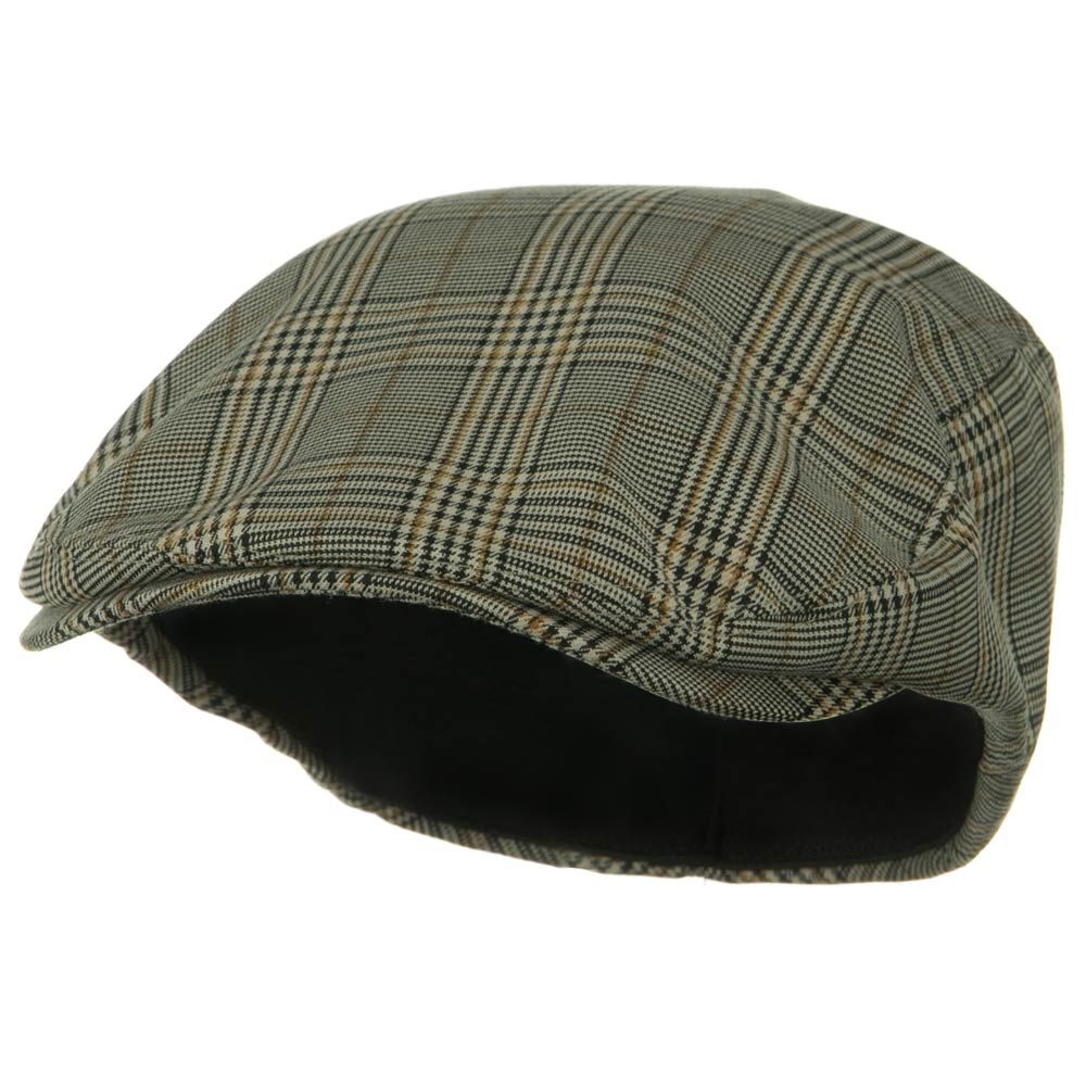 Big Size Elastic Plaid Fashion Ivy Cap