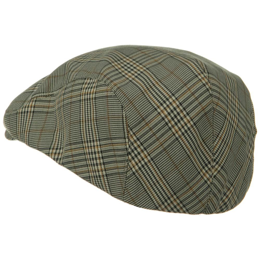 Big Size Elastic Plaid Fashion Ivy Cap