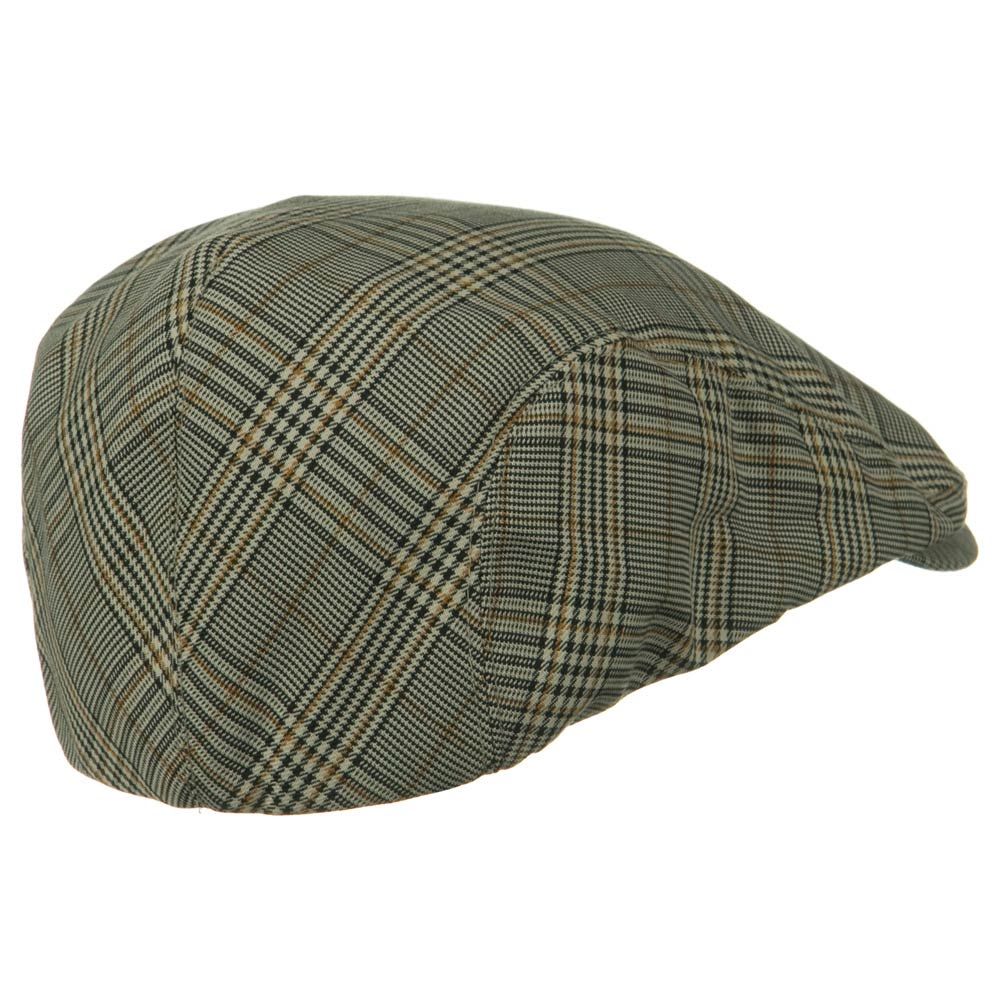 Big Size Elastic Plaid Fashion Ivy Cap
