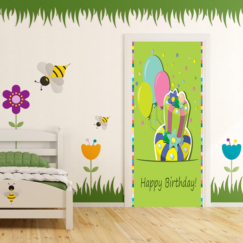 Happy Birthday Lime Green Background