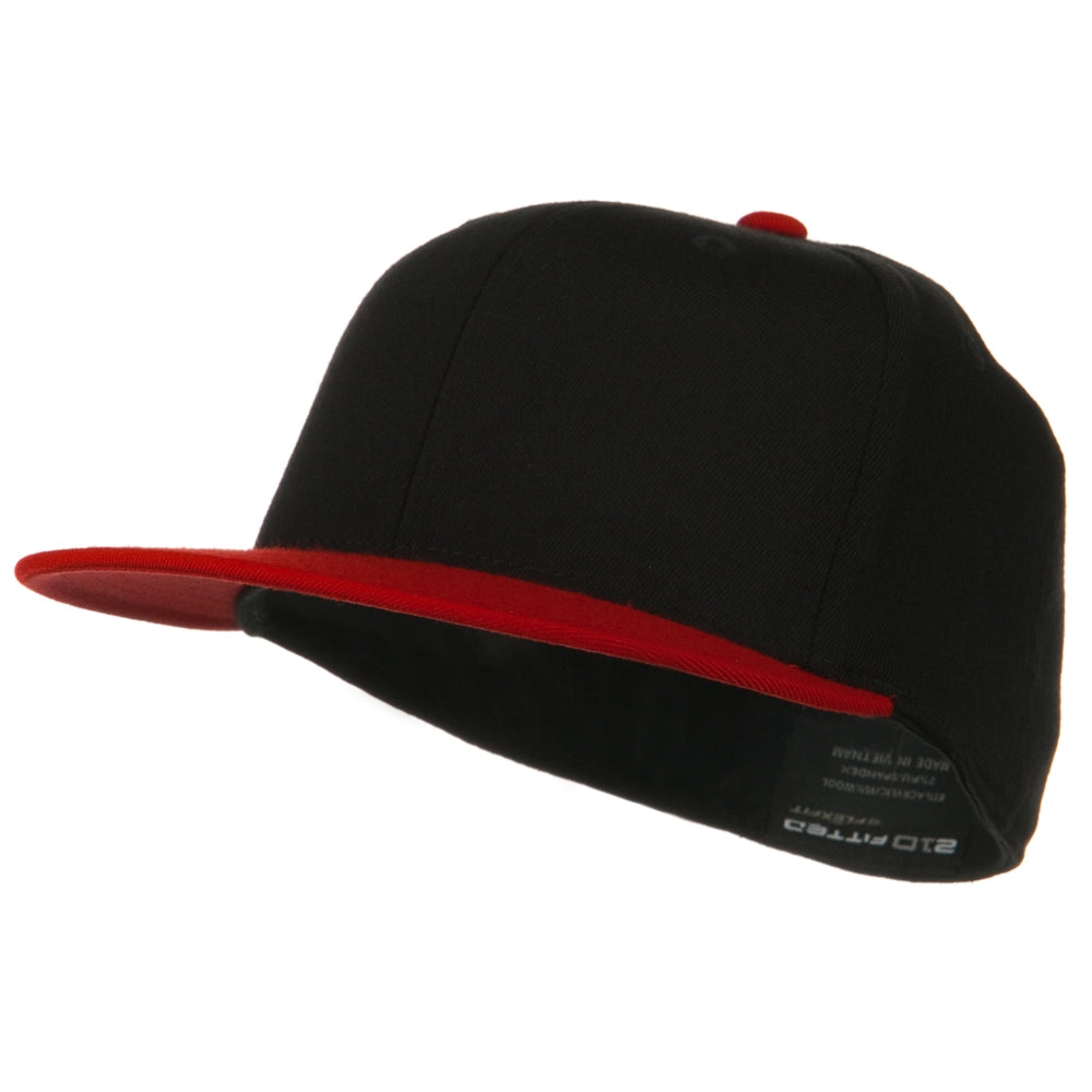Wool Blend Flat Visor Premium Fitted Cap