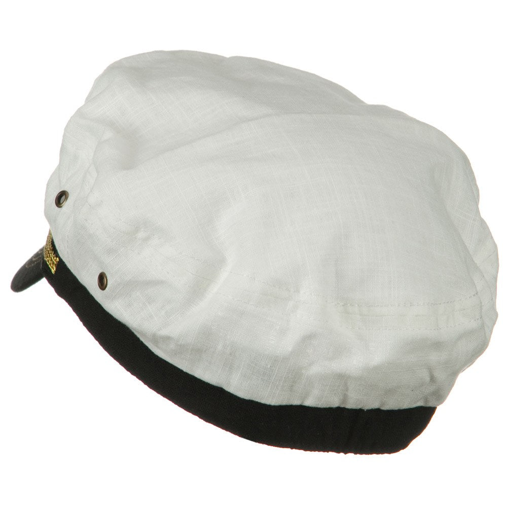 Linen Captain Hat