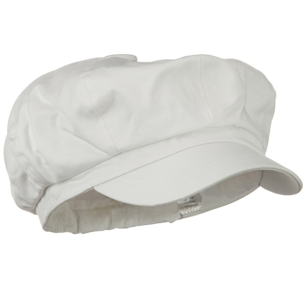Big Size Cotton Newsboy Hat