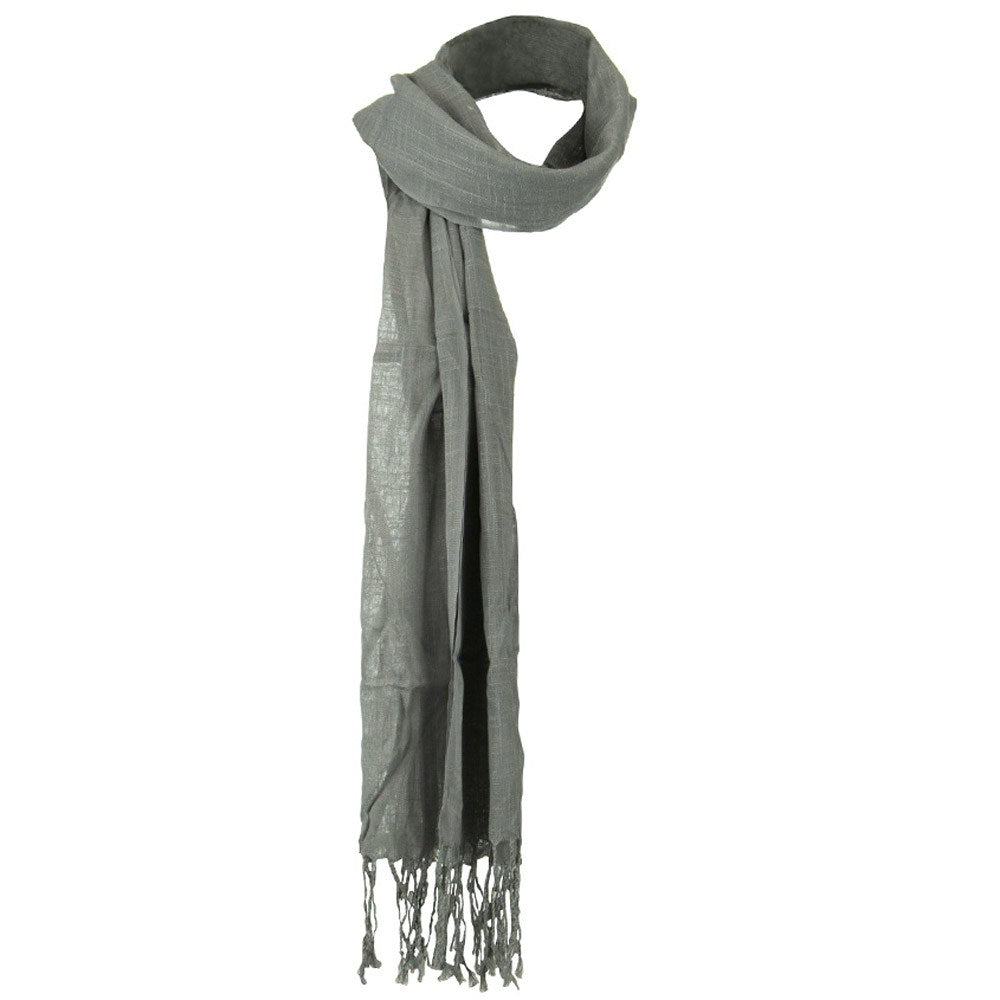 Solid Viscose Long Scarf