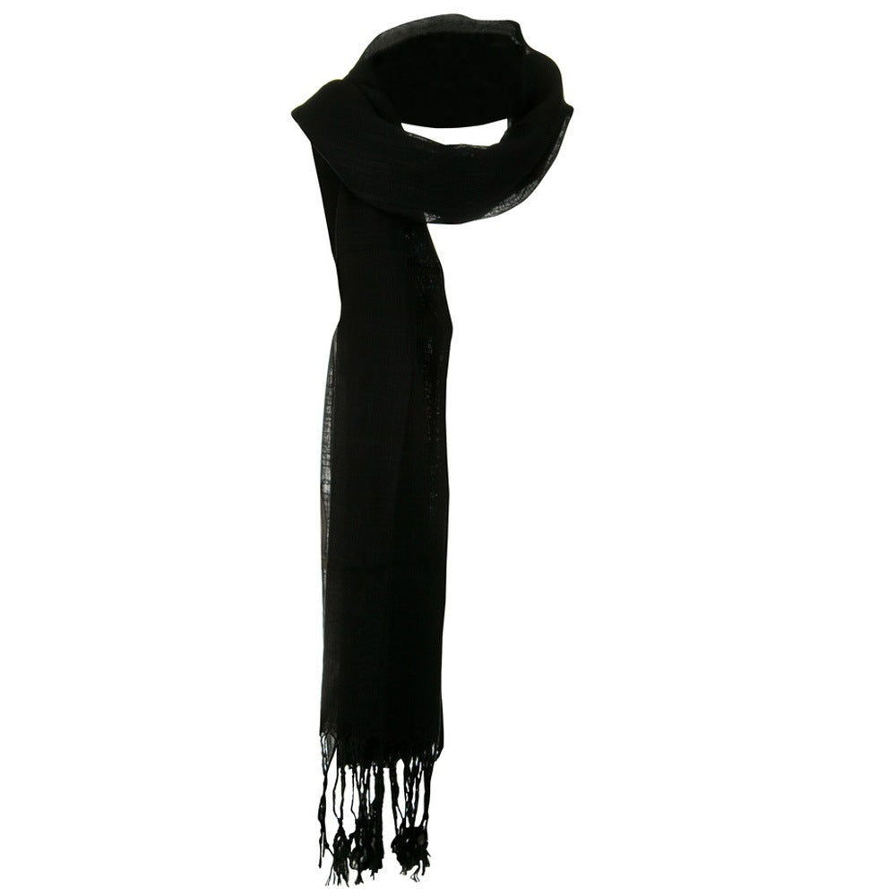 Solid Viscose Long Scarf