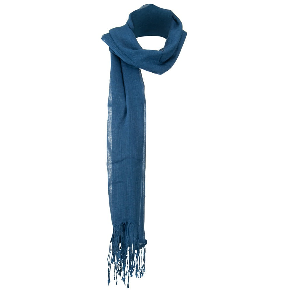 Solid Viscose Long Scarf