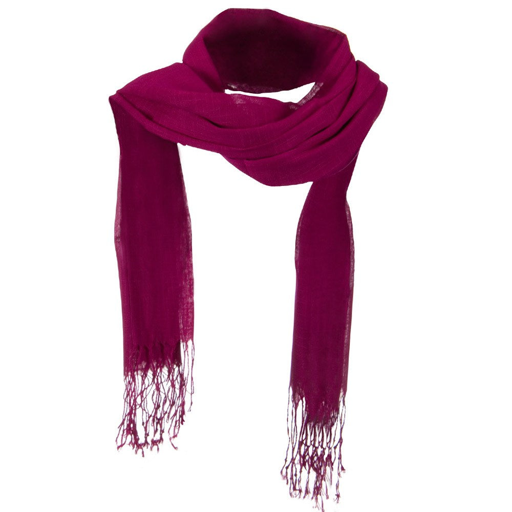 Solid Viscose Long Scarf