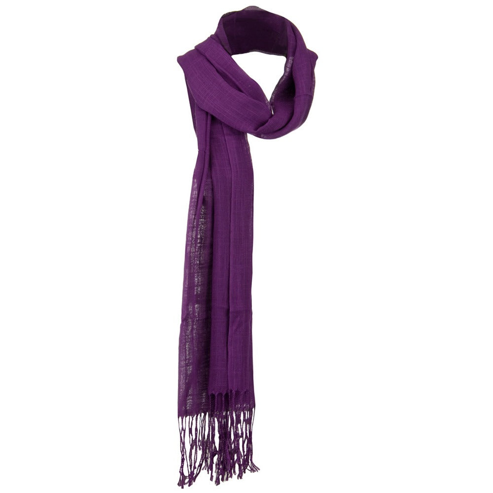 Solid Viscose Long Scarf