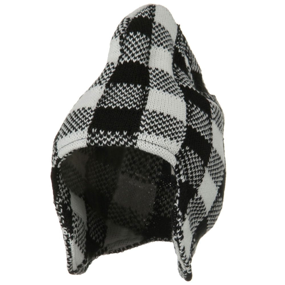 Buffalo Plaid Peruvian Beanie Hat