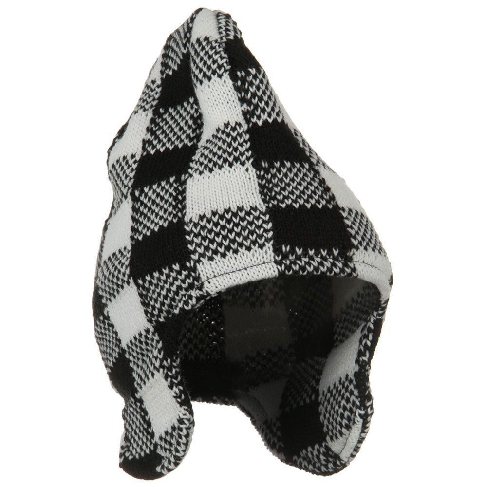 Buffalo Plaid Peruvian Beanie Hat